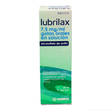  - Gotas laxantes para aliviar el estreñimiento.