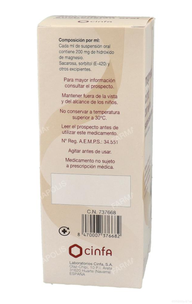 Magnesia cinfa 200mg/ml