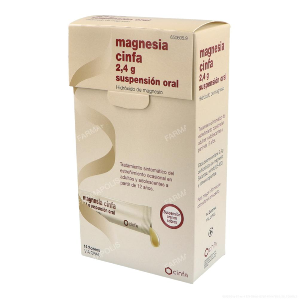 Magnesia cinfa 2.4 g