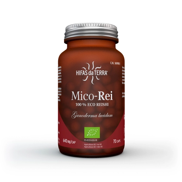 Mico-Rei de Hifas da Terra Bote de 70 cápsulas de Mico-Rei de Hifas da Terra