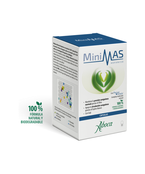Minimas  Advanced - Regula la tensión arterial a base de ingredientes 100% naturales.