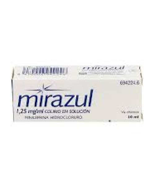 Mirazul 1.25mg/ml - Es un colirio con efecto vasoconstrictor para aliviar las rojeces y la irritación ocular. 