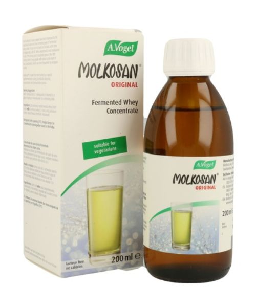 Molkosan  - Mejora los problemas de digestiones y equilibra la flora bacteriana. Además, se puede usar de forma tópica para desinfectar heridas y eccemas.