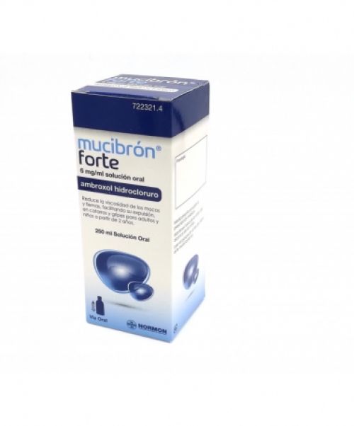 Mucibron forte 6mg/ml - Jarabe que trata las secreciones bronquiales, ayudando a fluidificar el moco y las flemas.