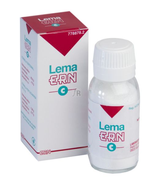 Lema ern c   - Es un polvo que se usa para todos los problemas de la boca, dientes y encías. Vale como enjuague para la halitosis o mal aliento, para estomatitis, gingivitis, amigdalitis...