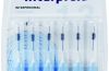  Cepillo dental Interprox cilíndrico - Este cepillo ha sido diseñado para eliminar el biofilm bucal (placa bacteriana) acumulado en los espacios interproximales de 1,3 mm y es especialmente recomendable para los dientes anteriores.