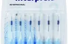  - Este cepillo ha sido diseñado para eliminar el biofilm bucal (placa bacteriana) acumulado en los espacios interproximales de 1,3 mm y es especialmente recomendable para los dientes anteriores.