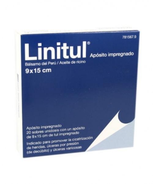 Linitul - Apósitos impregnados para tratar úlceras, escaras, quemaduras y heridas.