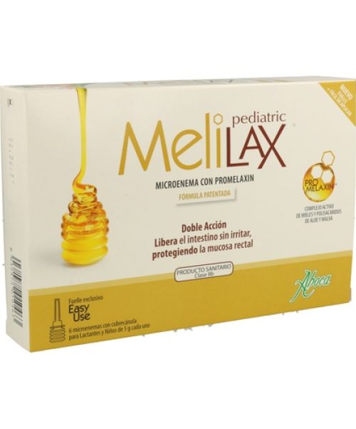 Melilax Pediatric - Laxante pediatrico. Libera el intestino a base de miel en caso de estreñimiento en la parte final del colon. Apto desde recien nacidos.