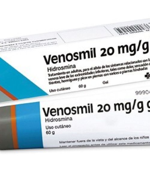 Venosmil 20mg/g - Sirve para reducir las molestias asociadas a la insuficiencia venosa moderada. Indicado para disminuir el dolor, la pesadez y el hormigueo en las piernas.