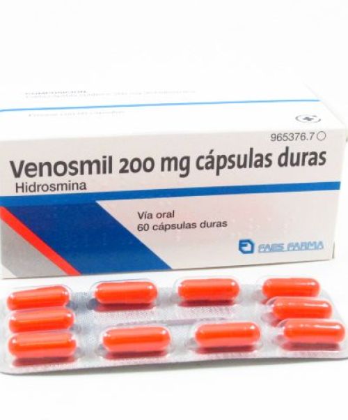 Venosmil 200 mg. - Aumenta el tono de las venas y la resistencia de los capilares que son pequeños vasos sanguíneos.