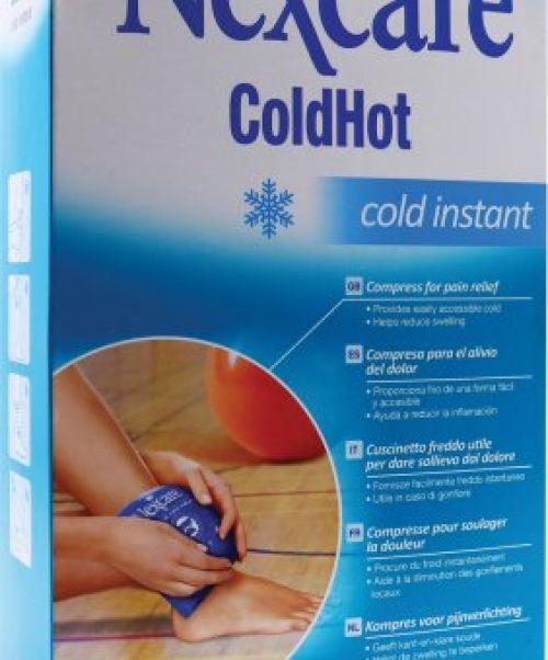 Nexcare ColdHot Cold Instant - Bolsa de gel de frio instantaneo para emergencias. El frío ayuda a disminuir la hinchazón, enguinces, dolores de cabeza tensionales, picor, la inflamación y el dolor.Gracias a su diseño y manejabilidad se puede usar para relajar cualquier parte del cuerpo.