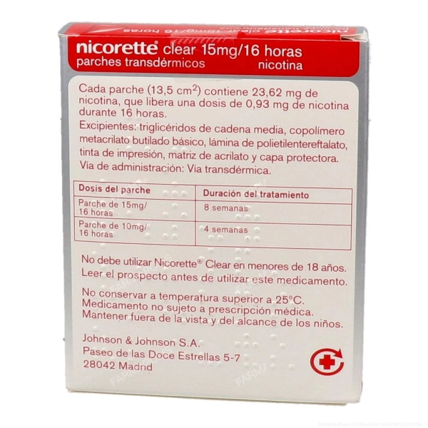 Nicorette Clear (15mg/16h)