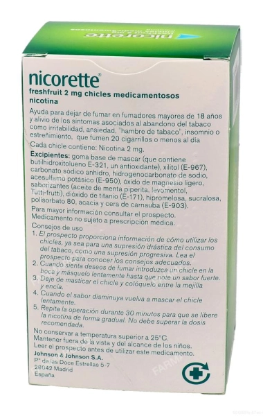 Nicorette (2 mg) freshfruit