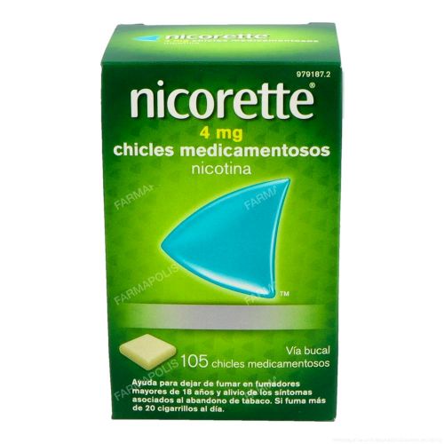  - Son unos chicles para ayudar a dejar de fumar. Contienen nicotina con lo que ayudan a calmar las ganas de fumar aportando la nicotina que no inhalamos del tabaco.