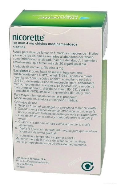 Nicorette (4 mg) ice mint