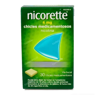  - Son unos chicles para ayudar a dejar de fumar. Contienen nicotina con lo que ayudan a calmar las ganas de fumar aportando la nicotina que no inhalamos del tabaco.