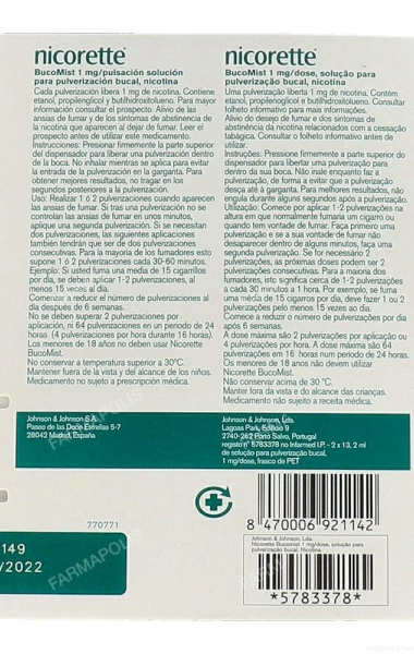 Nicorette bucomist (1mg)