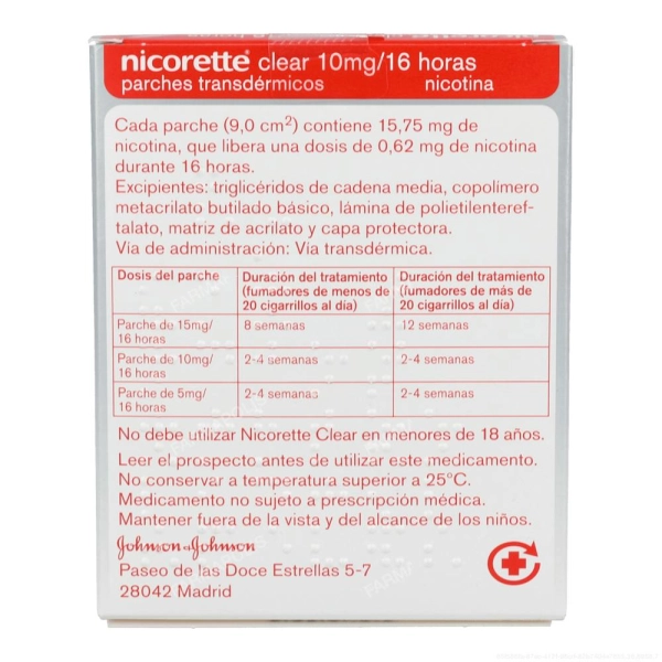 Nicorette Clear (10mg/16h)