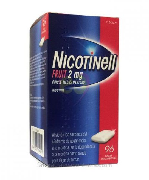 Nicotinell (2 mg) fruit  - Son unos chicles con sabor a fruta para ayudar a dejar de fumar. Contienen nicotina con lo que ayudan a calmar las ganas de fumar aportando la nicotina que no inhalamos del tabaco.