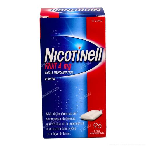  - Son unos chicles para ayudar a dejar de fumar. Contienen nicotina en su composición con lo que es muy importante ir reduciendo la dosis de tabaco al empezar a mascar estos chicles, ya que si no, estamos superando la dosis de nicotina ingerida. 