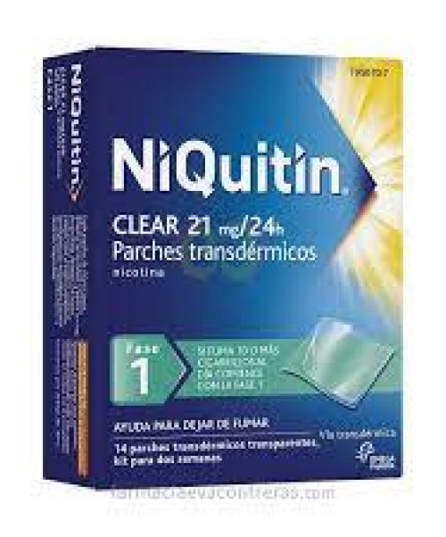 Niquitin 21mg - Son unos parches para ayudar a dejar de fumar. Poseen nicotina con lo que ayudan a reducir los síntomas de abstinencia al tabaco.