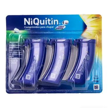  - Son unos comprimidos para chupar con sabor a menta para ayudar a dejar de fumar. Contienen nicotina con lo que ayudan a calmar las ganas de fumar aportando la nicotina que no inhalamos del tabaco.