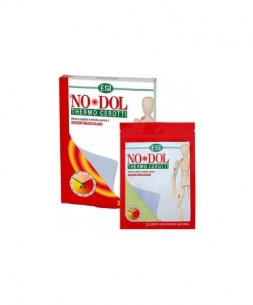 No Dol Thermo Parches - Calman el dolor muscular y/o articular gracias al calor. Se pueden usar para dolencias causadas por enfermedades reumáticas, dolores musculares como lumbagos, contracturas, agujetas, tortícolis...<br>