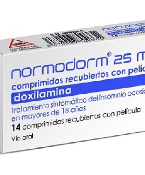 Normodorm 25 mg - Son unos comprimidos que ayudan a tratar la falta de sueño. Su efecto ayuda a dormir aliviando los problemas de insomnio ocasional.
