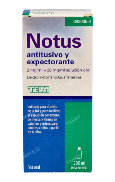Notus antitusivo y expectorante