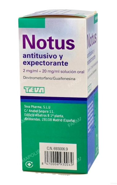 Notus antitusivo y expectorante