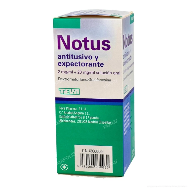 Notus antitusivo y expectorante