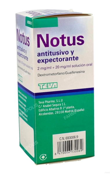 Notus antitusivo y expectorante