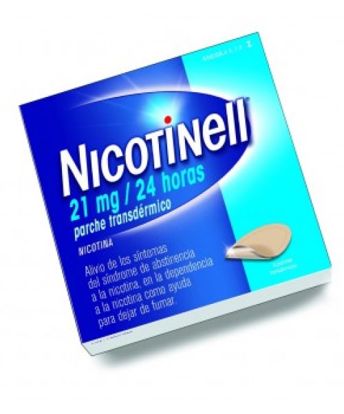 Nicotinell (21mg/24h) - Son unos parches para ayudar a dejar de fumar. Poseen nicotina con lo que ayuda a reducir los síntomas de abstinencia al tabaco.