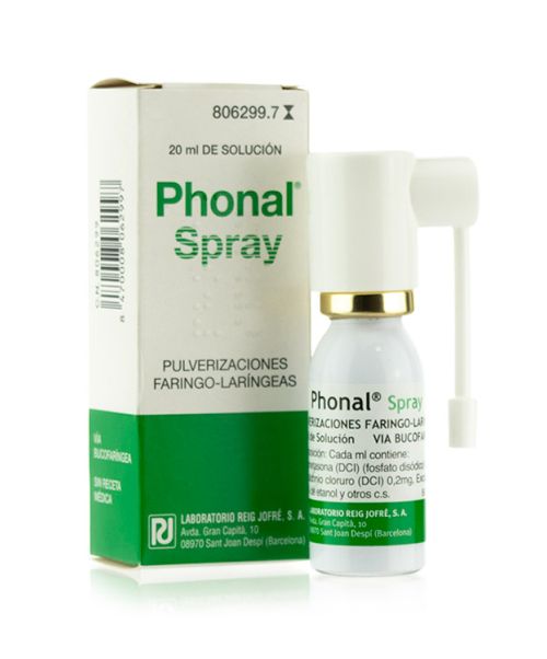 Phonal spray  - Calma el dolor de garganta y la afonía. 