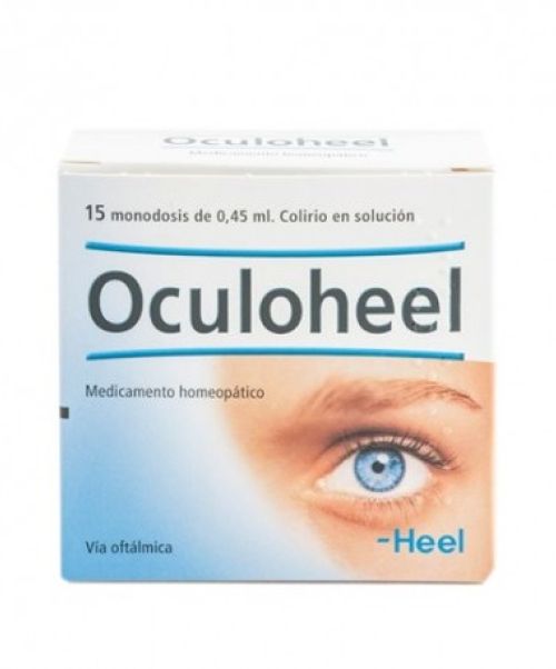 Oculoheel  colirio - Es un medicamento homeopático especialmente indicado para la irritación de ojos y párpados, picor, escozor, lagrimeo, fatiga con ordenador, ojos rojos. Para adultos y niños.