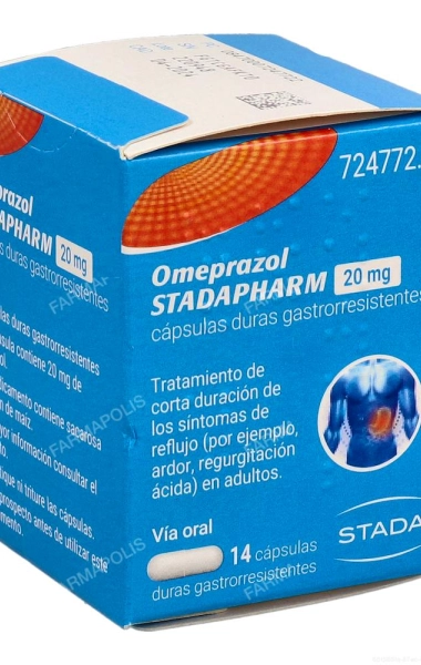 Omeprazol Stadapharm 20mg frasco