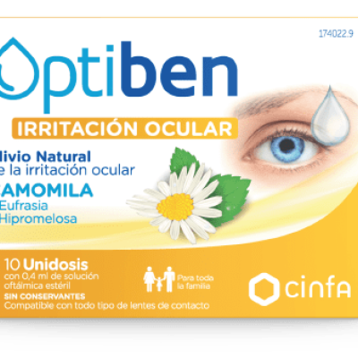 Optiben Irritación Ocular Camomila 10 monodosis Olaiz