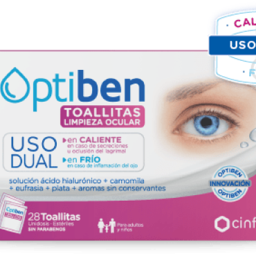  - Limpieza de los párpados, pestañas, borde palpebral y zona periocular. Se pueden usar en caliente o en frio.