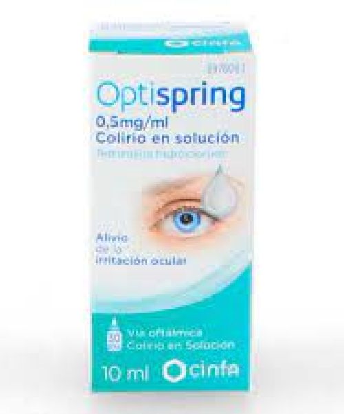 Optispring 0.5 mg/ml - Alivio temporal de la irritación ocular leve, para adultos y niños mayores de 6 años.