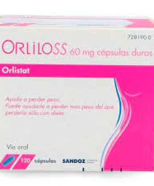 Orliloss 60mg - Son unas cápsulas que inhiben la absorción de las grasas y ayudan a la pérdida de peso en adultos con sobrepeso.