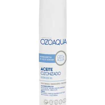  - Calmante, regenerante, antiinflamatorio... Aceite elaborado con aceites vegetales ozonizados que favorece cualquier recuperación de la barrera cutánea y la recuperación del estado fisiológico de la piel. 
