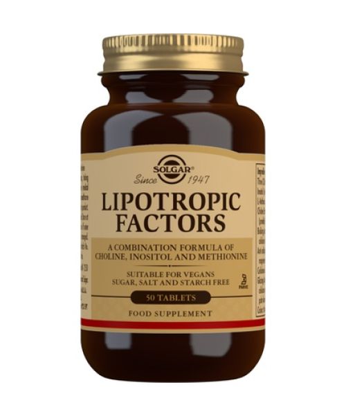 Lipotropic Factors - Favorece un correcto metabolismo de las grasas, funcionamiento óptimo del sistema nervioso y apoya la salud del hígado.