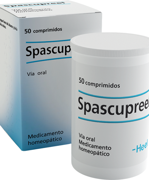 Spascupreel  - Es un medicamento homepático especialmente indicado como relajante muscular natural. contracturas, espasmos, cólicos viliares, cólicos nefríticos, tortícolis, espasmo muscular.