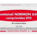 Paracetamol Normon 650 mg