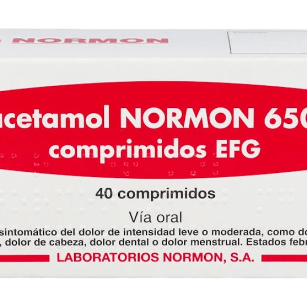 Paracetamol Normon 650 mg