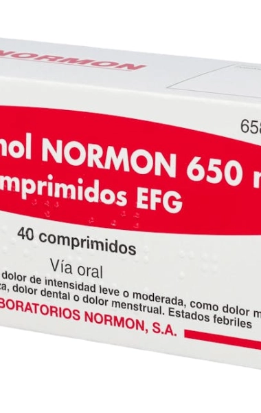 Paracetamol Normon 650 mg