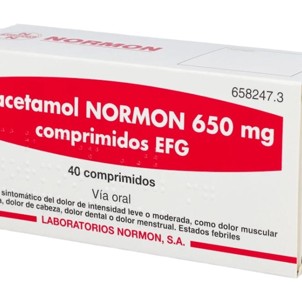 Paracetamol Normon 650 mg