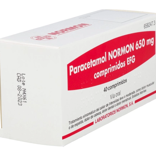 Paracetamol Normon 650 mg