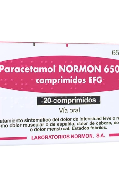 Paracetamol Normon 650 mg